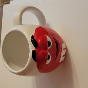 5" coffee cup with the red M & M on front